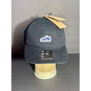 Nike Club Cap Black Hat Blue Sneaker Patch M/L Move To Zero Sustainable